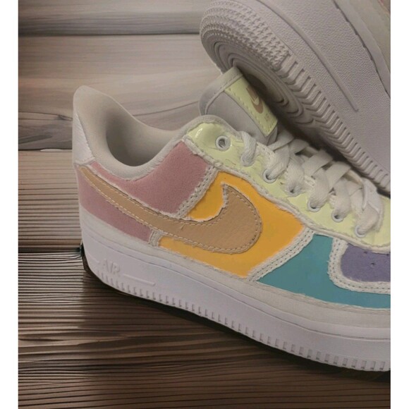 NIKE Air Force 1 Low Tear Away Pastel Reveal Sneakers SZ 7.5 DJ6901-600 - Picture 13 of 16